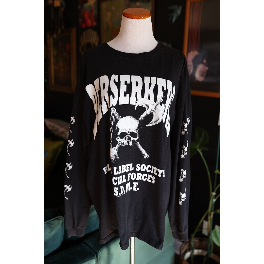 Vintage Black Label Society BLS 2006 Berserkers Long Sleeve Y2K Metal 2XL